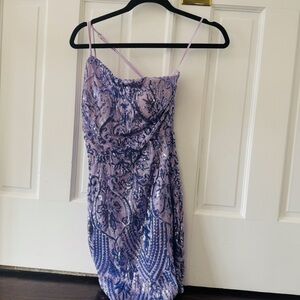 Windsor Lavender Sequin Mini Dress